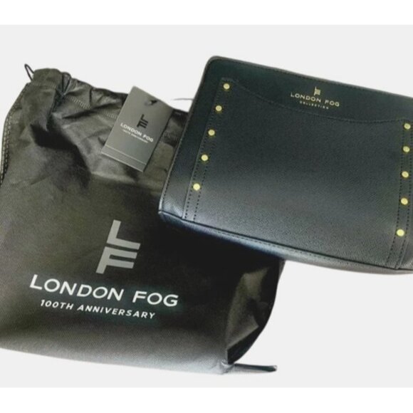 London Fog 100th Anniversary Black Saffiano‎ Tote Bag  NWT & NWB - Picture 10 of 10